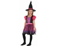 Role play-set for child Pink Witch (dress, hat), size 110/120 cm EOL